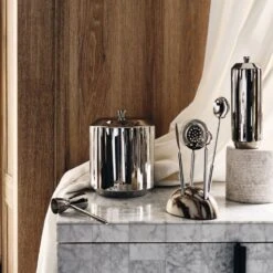 Milano Stainless Steel Cocktail Shaker 9 Milano Stainless Steel Cocktail Shaker -Home Furnishings Store CB2FA22 49H Hero 1