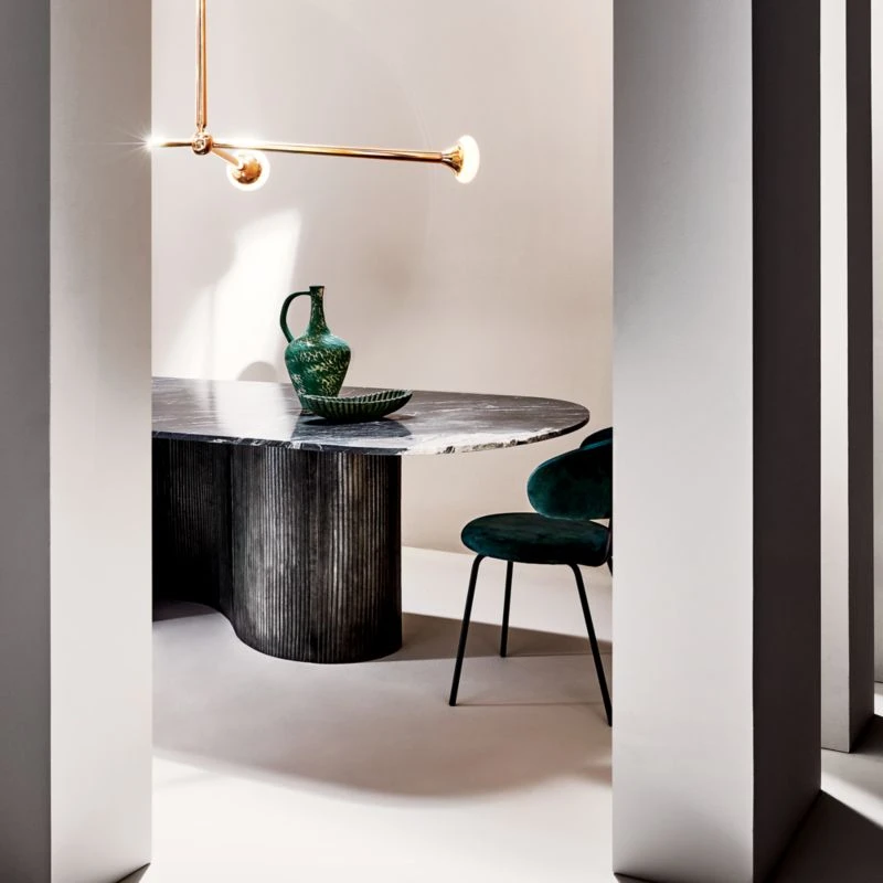 Reve Oval Fluted Green Marble Bowl 10 Reve Oval Fluted Green Marble Bowl - Image 8