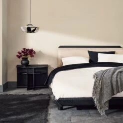 Materia Polished Nickel Dome Pendant Light -Home Furnishings Store CB2FA22 PR GF 06A hero 1