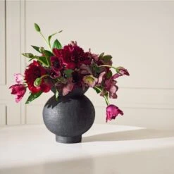Victoria Black Terracotta Vase -Home Furnishings Store CB2FA23 14B Det 224