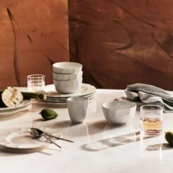 Aerial Blue European Flax Linen Napkin 9 Aerial Blue European Flax Linen Napkin -Home Furnishings Store CB2FA23 BID 03 V1 2