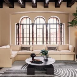 Coco Ribbed Glass Dark Grey Hurricane Candle Holder Small -Home Furnishings Store CB2FA23 BID 05 V3 2