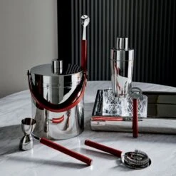 Griffith Stainless Steel Cocktail Shaker 13 Griffith Stainless Steel Cocktail Shaker -Home Furnishings Store CB2HOL21 19A heroOC21 1x1