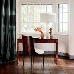 Seda Green Dupioni Silk Window Curtain Panel 48"x84" 14 Seda Green Dupioni Silk Window Curtain Panel 48"x84" -Home Furnishings Store CB2HOL21 31A v1 0031 HeroOC21 1x1 1