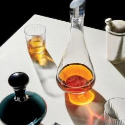 Domenica Glass Decanter -Home Furnishings Store CB2HOL21 36A heroOC21 1x1