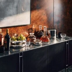 Orsola Wide Wine Decanter -Home Furnishings Store CB2HOL22 06C hero