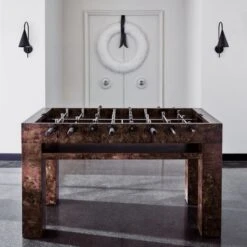 Burl Wood Foosball Table -Home Furnishings Store CB2HOL22 07C hero 1