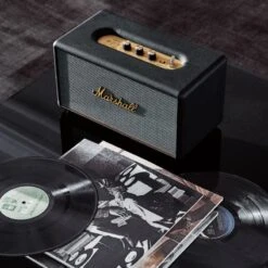 Marshall Stanmore III Black Bluetooth Speaker -Home Furnishings Store CB2HOL22 17B V1