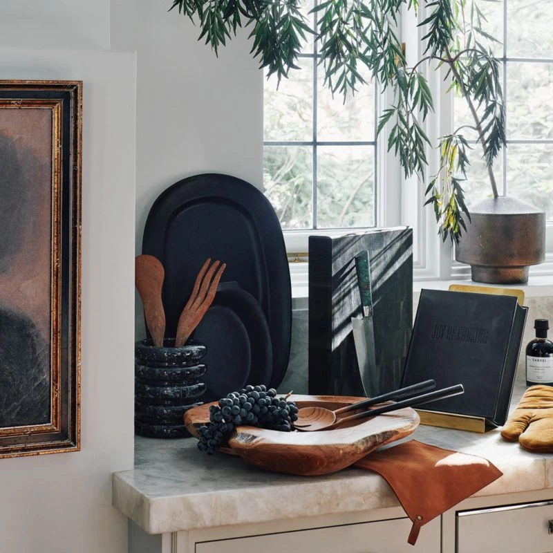 Turk Black Marble Utensil Holder 8 Turk Black Marble Utensil Holder - Image 6