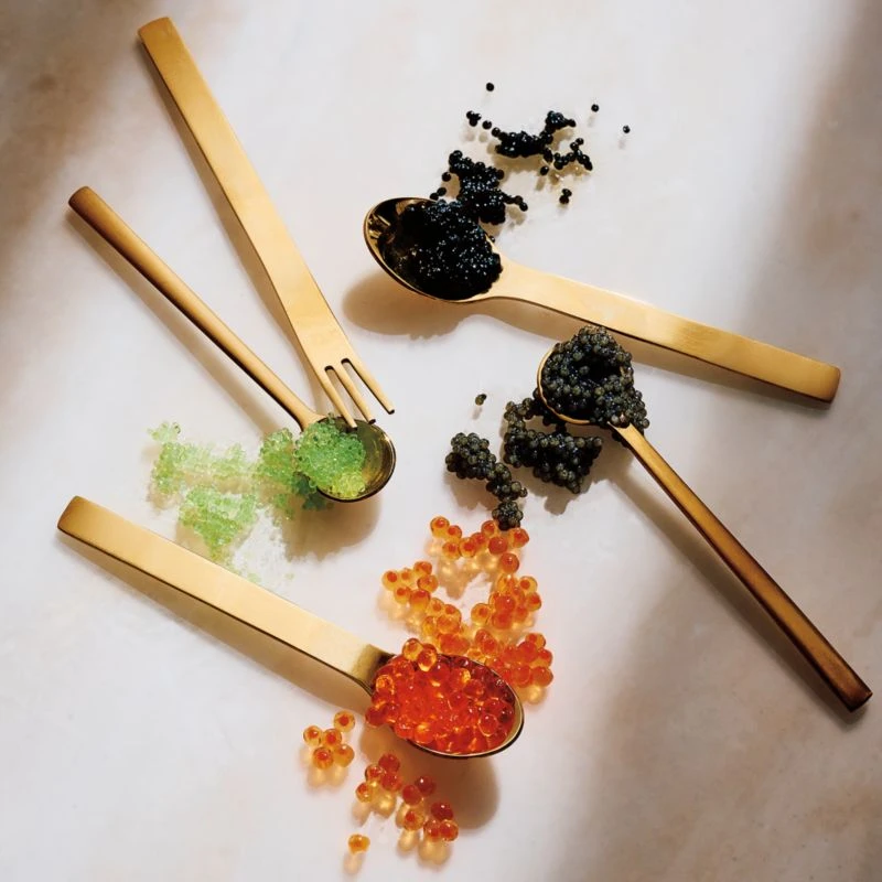 Set Of 6 Mini Gold Cocktail Forks 7 Set Of 6 Mini Gold Cocktail Forks - Image 5