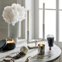 Ceres White Ceramic Vase -Home Furnishings Store CB2HOL22 23C hero