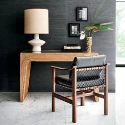 Bayu Rattan Desk With Drawer -Home Furnishings Store CB2SP22 08B