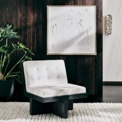 Colette Hand-Knotted Wool Black And White Area Rug 5'x8' -Home Furnishings Store CB2SP22 13A hero