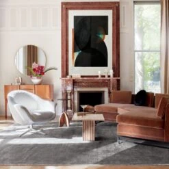 Anders Grey Area Rug 5'X8' 13 Anders Grey Area Rug 5'X8' -Home Furnishings Store CB2SP22 20A v2 RET