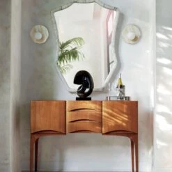 Astr White Onyx Wall Sconce -Home Furnishings Store CB2SP22 23B V1 RET