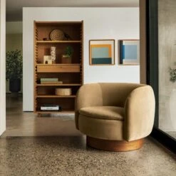 Ventura White Oak Bookcase -Home Furnishings Store CB2SP22 LF 4B REP