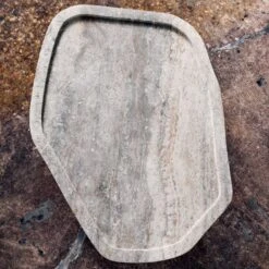 El Verano Travertine Coffee Table -Home Furnishings Store CB2SP22 LF PR 06A 076 detail