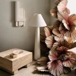 Brazilian White Concrete Wall Decor Panel I -Home Furnishings Store CB2SP23 13A hero