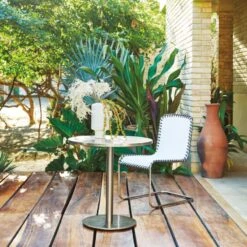 Enzo Natural Sunbrella ® Outdoor Armless Sling Chair Set Of 4 12 Enzo Natural Sunbrella ® Outdoor Armless Sling Chair Set Of 4 -Home Furnishings Store CB2SU22 16A v6 RET