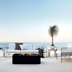 Rectangular Metal Fire Pit -Home Furnishings Store CB2SU23 10B V1 RET