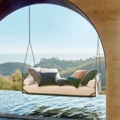 Silves Camel Brown Boucle Outdoor Throw Pillow 20'' -Home Furnishings Store CB2SU23 17B V1 RET 1