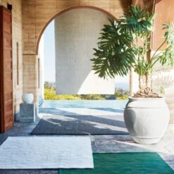 Rodes Performance Green Indoor/Outdoor Area Rug 5'x8' -Home Furnishings Store CB2SU23 17C V1 RET3 1