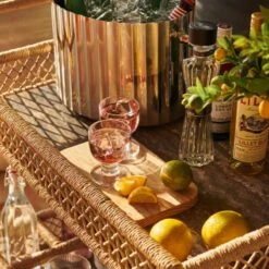 Milano Stainless Steel Champagne Bucket 15 Milano Stainless Steel Champagne Bucket -Home Furnishings Store CB2SU23 RC 03C Det 146