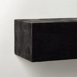 Caia Black Mantel Shelf 60" -Home Furnishings Store CaiaBlkMantelLedge48inAV3SHS21