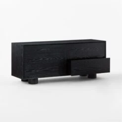 Cantar 4-Drawer Cerused Black Oak Dresser -Home Furnishings Store CantarCrsdOakLowDresser3QAVSSS23