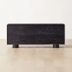 Cantar 4-Drawer Cerused Black Oak Dresser