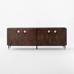 Carbon Brown Burl Wood Media Console -Home Furnishings Store CarbonBnBrlWdMdCredenzaSOSSF22