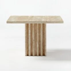 3-Piece Carve Travertine Cocktail Table Set -Home Furnishings Store CarveTrvrtnCocktailTableMdSOF20