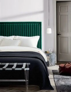 Acrylic And Leather Luggage Rack -Home Furnishings Store ChannelTuftedPineHeadboardJN20