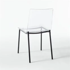 Chiaro Clear Chair Black -Home Furnishings Store ChiaroBlackChair3QBF20