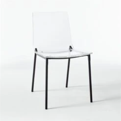 Chiaro Clear Chair Black -Home Furnishings Store ChiaroBlackChair3QF20