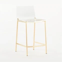 Chiaro Clear Counter Stool Gold -Home Furnishings Store ChiaroClrCntrStl24inGold3QSSS21