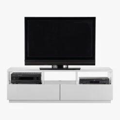 Chill High-Gloss White Media Console 60'' -Home Furnishings Store ChillMediaConsoleAV1F10