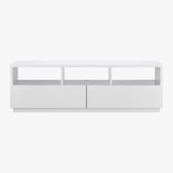 Chill High-Gloss White Media Console 60'' -Home Furnishings Store ChillMediaConsoleF10