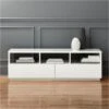 Chill High-Gloss White Media Console 60'' -Home Furnishings Store ChillMediaConsoleSHS16 1x1