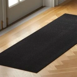 Chilewich Solid Black Shag Runner Rug 2'x6' -Home Furnishings Store ChlwchSldBkShgRnnr24X72inSHS21