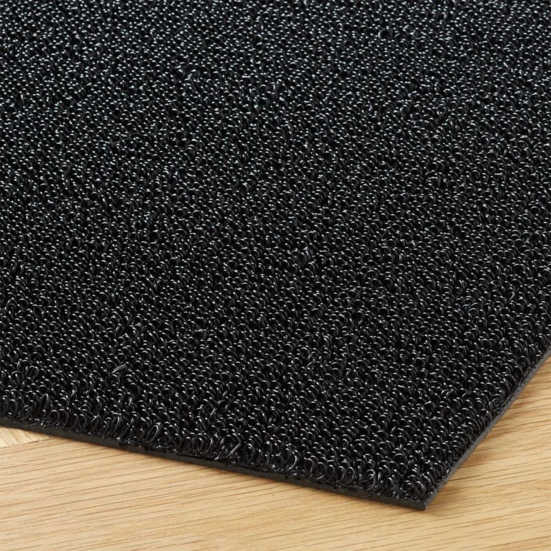 Chilewich® Solid Black Shag Utility Mat 2'x3' 5 Chilewich® Solid Black Shag Utility Mat 2'x3' - Image 3