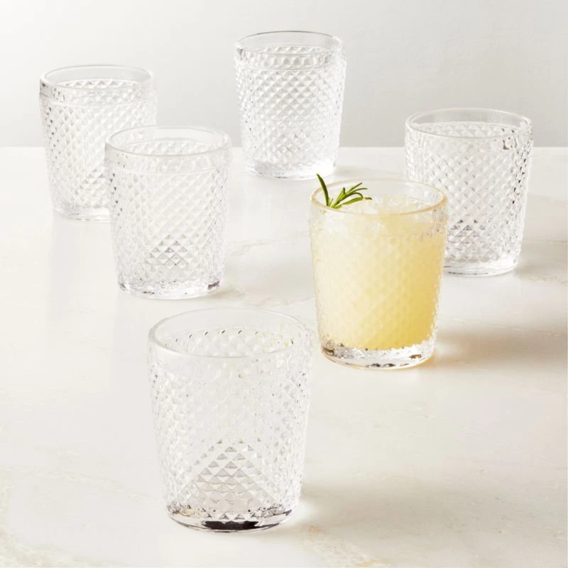 Chroma Clear Double Old-Fashioned Glasses Set Of 6 4 Chroma Clear Double Old-Fashioned Glasses Set Of 6 - Image 2