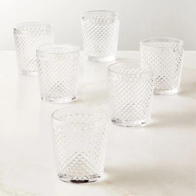 Chroma Clear Double Old-Fashioned Glasses Set Of 6 3 Chroma Clear Double Old-Fashioned Glasses Set Of 6