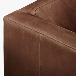 Club Leather Lounge Chair -Home Furnishings Store ClubChairHarnessCueroAVS19