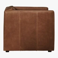 Club Leather Lounge Chair -Home Furnishings Store ClubChairHarnessCueroSDS19