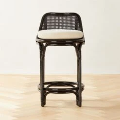 Coba Black Rattan Counter Stool Set Of 2
