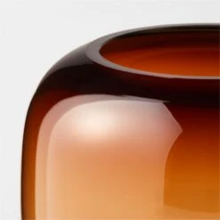 Coco Round Smoked Amber Glass Hurricane Candle Holder Small 16 Coco Round Smoked Amber Glass Hurricane Candle Holder Small -Home Furnishings Store CocoSmkdGlassHrrcnSmAV2SHF22
