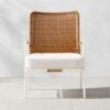 Colombe Ivory Metal And Rattan Outdoor Lounge Chair With Ivory Sunbrella® Cushions 1 Colombe Ivory Metal And Rattan Outdoor Lounge Chair With Ivory Sunbrella® Cushions -Home Furnishings Store ColombeBlancLoungeChairSHS23