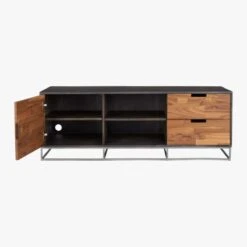 Congo Wood Media Console 56'' -Home Furnishings Store CongoMediaCredenzaAV3S16