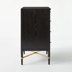 Connoisseur 5-Drawer Black Oak Wood Dresser Model 1003 -Home Furnishings Store ConnoisseurDresserSDSSS21